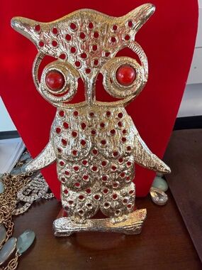 VINTAGE OWL EARRING HOLDER